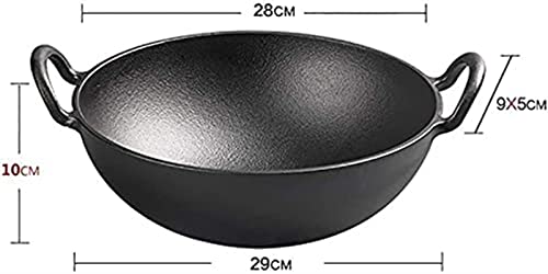 Olla wok china de hierro fundido sin recubrimiento miniatura 2