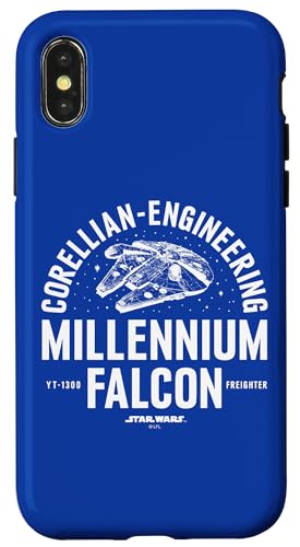 Coque iPhone X XS Star Wars Millennium Falcon idée cadeau parfait pour fan