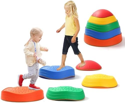 Fanboxk Stepping Stones for Kids,Non-Slip Toddler Sensory Steppin...