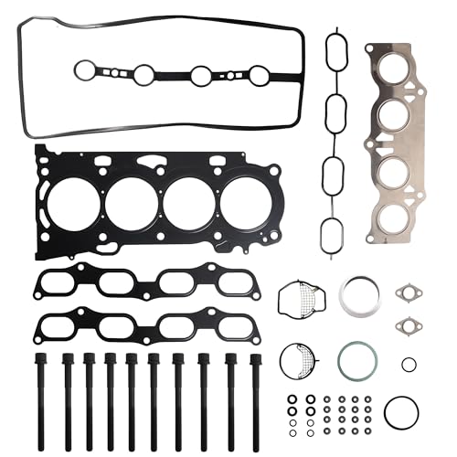 Riyhch Head Gasket with Bolts Set for Toyota Camry Corolla RAV4 Solara Highlander Matrix for xB tC for HS250h 2004 2005 2006 2007 2008 2009 2010 2011 2012 2013 2014 2015 2.4L 2AZFE HS26323PT ES72249-2