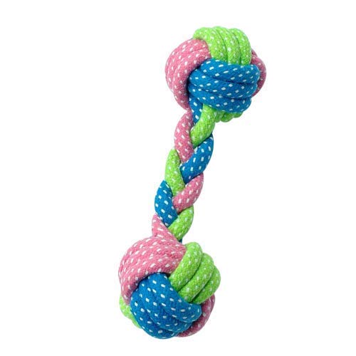 Dogista Durable Rope DUMBLE Knotted Cotton Rope Toys for Teeth Cleaning and Chewing, Small & Medium Dog/Cat/Puppy (Multicolour). (B09H4B8LFP) Amazon Price History, Amazon Price Tracker
