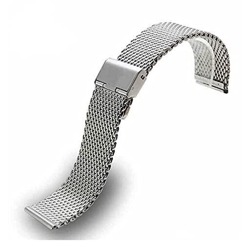 Bracelet de montre en acier inoxydable en maille milanaise haut de gamme