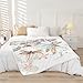 Feelyou Dragonfly Fleece Sherpa Throw Blanket Soft Cozy Fluffy Botanical Fuzzy Blanket Caring Gift for Women 50