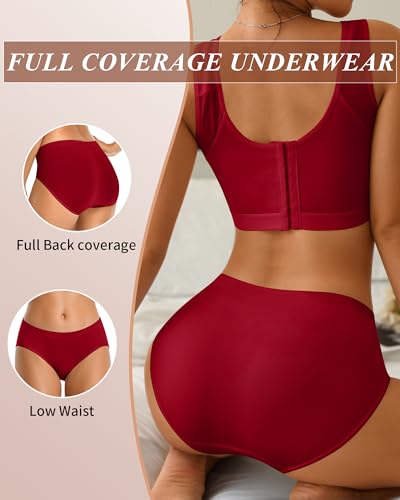 CULAYII Womens Underwear Seamless Hipster Panties Wicking Underwear Soft Stretch Breathable Ladies Low Waisted Underwear3