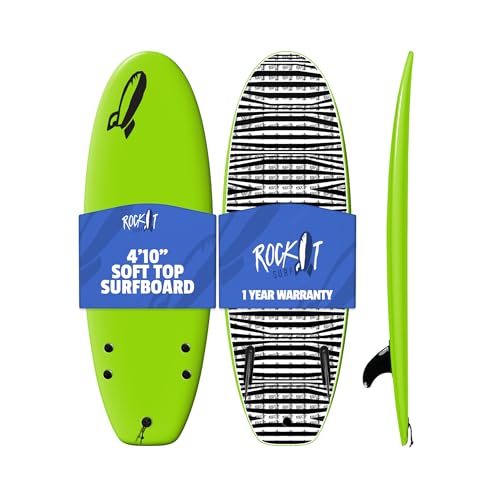 Rock-It 4'10" CHUB Soft Top Surfboard, Kids Mini Surfboard -