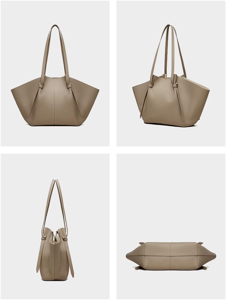 Large Leather Tote Bag, Women's Shoulder Handbag, Crossbody Work Purse - Image 5