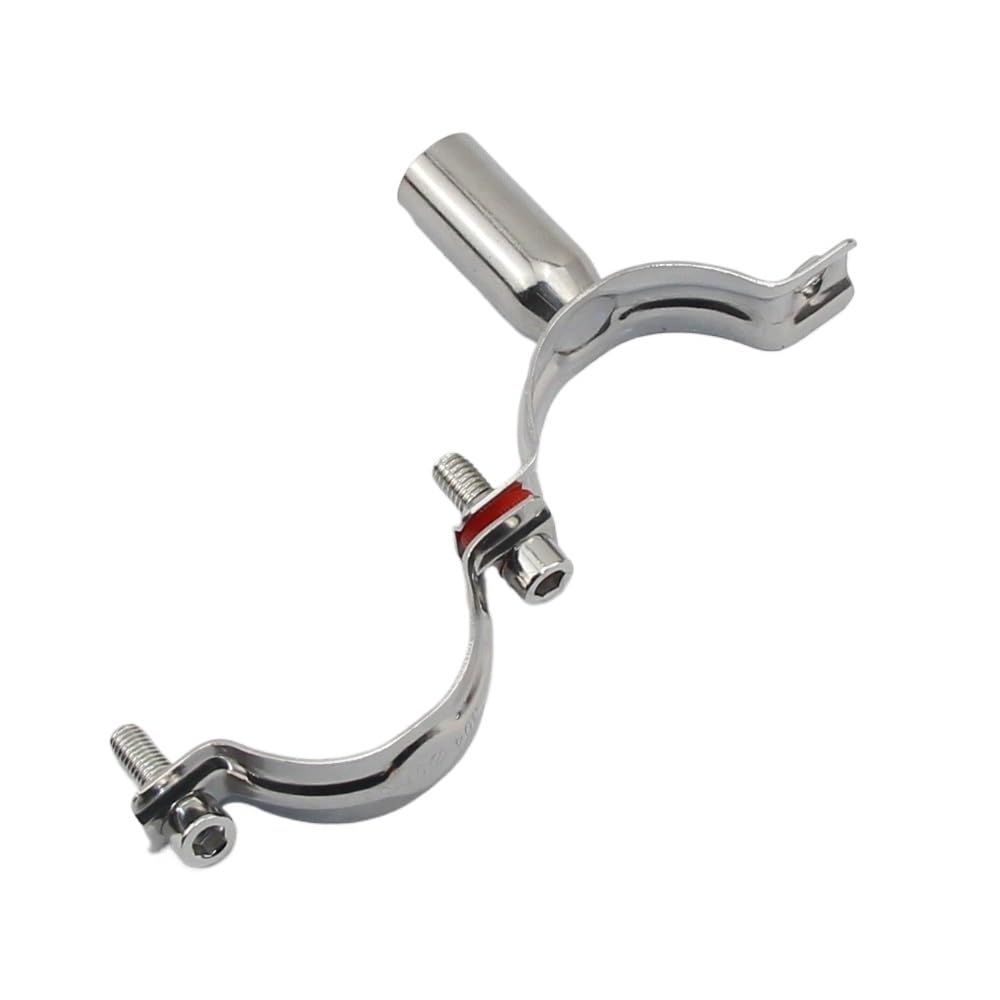 PAKMEZ 304 Stainless Steel Fixture Pipe Bracket Welding Water Pipe Fixed Circular Pipe Clamp 38-40mm
