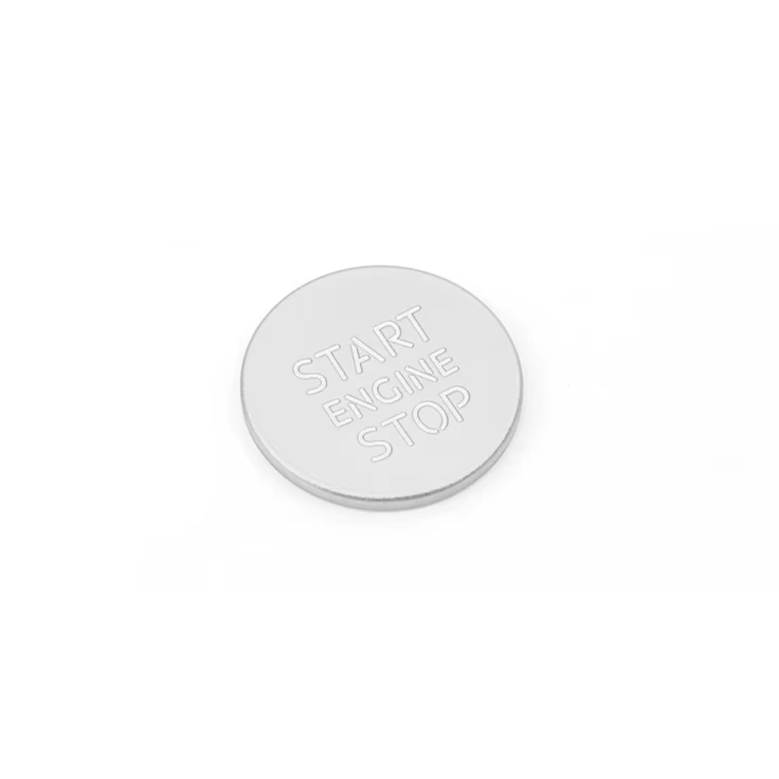 Auto Interior Trim Compatible with VW for Golf for MK7 2013-2020 Car Accessories Start Stop Button Cover Sticker Modification(Silver)