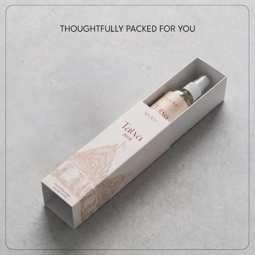 Image of ABODE Tatva Room Freshener Spray | Temple Fragrance | Sandalwood, Tulsi, Camphor & Jasmine Blend | Non-Toxic | Best Room Freshener |100ml /3.3 Oz