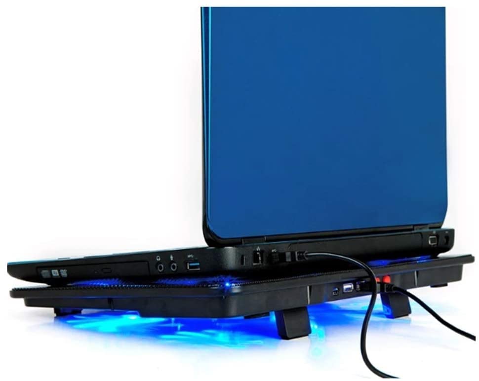 Base refrigeradora para laptop de juego con 5 ventiladores silenciosos para laptops de 14 y 15,6 pulgadas miniatura 2