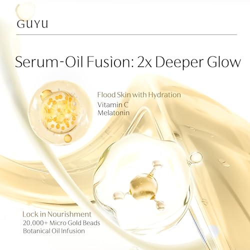 Image of Vitamin C Face Serum | GUYU Brightening Single-Use Ampoule | Vitamin E & C, 4 Seed Micro-Oils, Hyaluronic Acid | 0% Irritation for Sensitive | for Glass Skin, Radiance (0.05 Fl Oz x 30pcs)