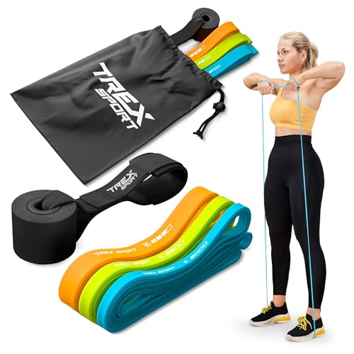 TREX SPORT Widerstandsbänder 3er Set Fitnessbänder TX-003PBV | Gymnastikband 100{5e984669d9e80229dcb1df6819993c3d04c3d200c46608f52b355cb11cfb632f} Latex, 2-30 kg, mit Türanker, robust | Resistance Band Neon TREX SPORT Widerstandsbänder 3er Set Fitnessbänder TX-003PBV | Gymnastikband 100{5e984669d9e80229dcb1df6819993c3d04c3d200c46608f52b355cb11cfb632f} Latex, 2-30 kg, mit Türanker, robust | Resistance Band Neon