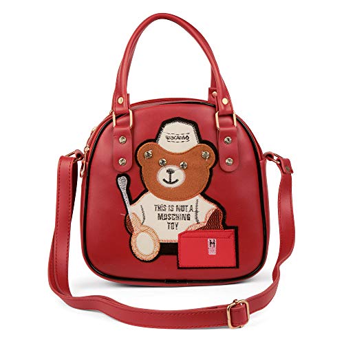 Image of SHAMRIZ Women's Fashionable Sling Bag - Lightweight, Durable, and Stylish Shoulder Bag for Everyday Use - Perfect for Travel, Shopping, and Casual Outings, Fits All Essentials.(Red)