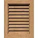 Ekena Millwork GVWVE12X2600SFUWR Vertical Gable Vent Gable Vent, 12"W x 26" (17"W x 31"H Frame Size), Western Red Cedar, Unfinished