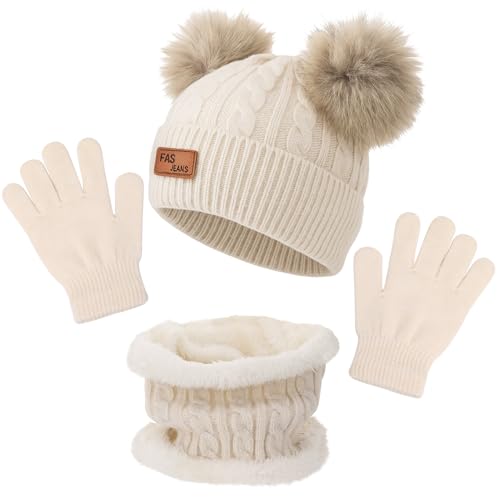 Utensilsto Wintermütze Schal Handschuhe Set für Kinder Jungen...