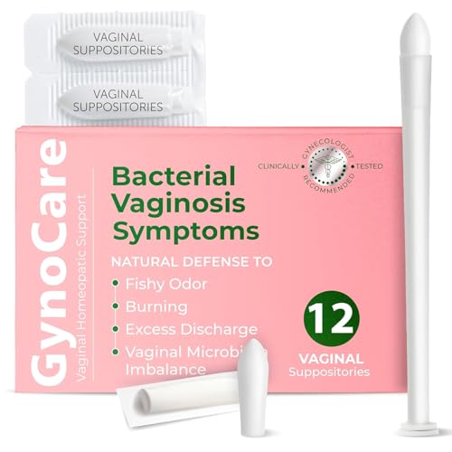 Bacterial Vaginosis Symptoms Relief For Women | Boric Acid Suppositories For Women | Natural Homeopathic for Odor Itching Discharge BV and Vaginal Microbiota Imbalance | 12 Vaginal Suppositories