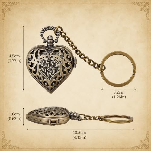 Image of Antique Bronze Pocket Premium Vintage Theme Metallic Home Key Chain & Key Rings | Best Gift for Men, Woman, Boys & Girls on their Special Occassions