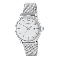 Breil, Collezione Contempo, Orologio Donna Solo Tempo, Quadrante Bianco, Bracciale in Acciaio a...