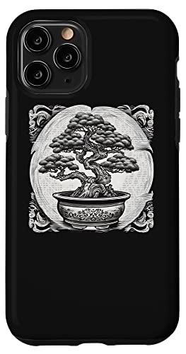 BONSAI 盆栽の木、盆栽の植物、盆栽の植木鉢、盆栽 スマホケース iPhone 11 Pro 用