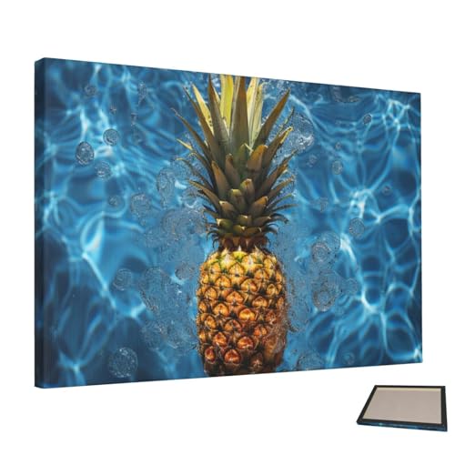 Peinture murale ananas redonnez vie a un mur de chambre blanc et vide