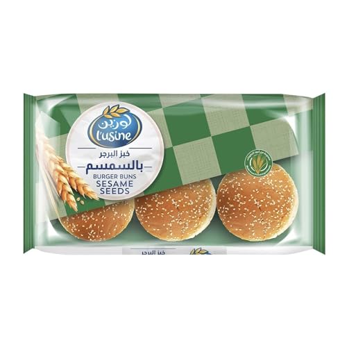 Lusine Sesame Seed Burger Bun 6pcs