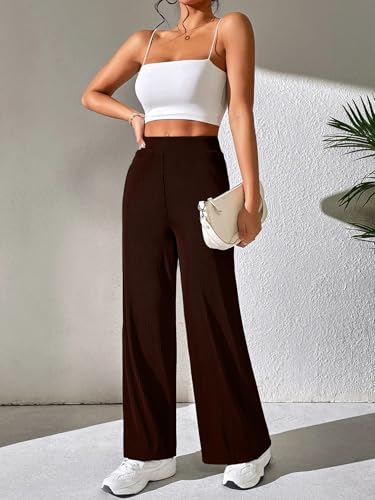 Image of GRECIILOOKS Women's Parachute Cargo Pants - High Waist Flared Korean Trousers| Trendy Casual Wear for Daily & Travel Use (Available in Plus Size)