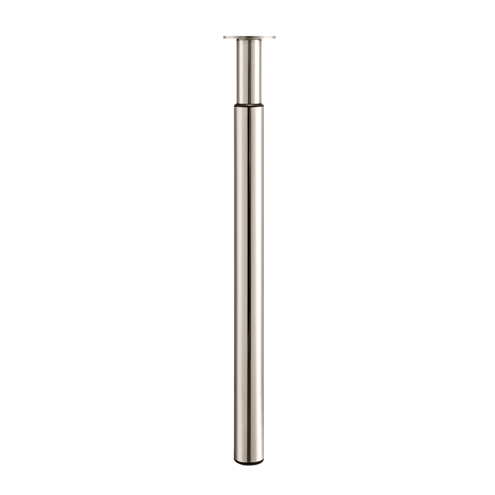 ARATERVIO Verstellbare Möbelbeine aus Edelstahl – Höhenverstellbare Tischbeine 710–1100 mm, Ø60 mm, rutschfeste Basis, Robuste und Langlebige Tischbeine für Küche
