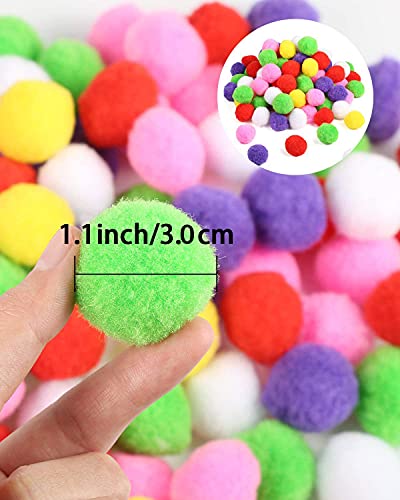 Cat Toy Balls, KEAIDUO 3cm Cat Pompoms Balls, Colorful Kitten Toy, Pet Toy, Plush Scratching Balls, Pet Chew Toys Ball, Toy Interactive for Cat, Pet Supplies for Kittens Dog... - Image 3