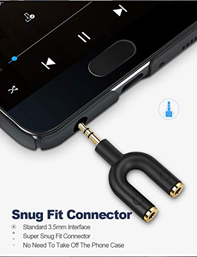 Cablecreation 10Ft 3.5Mm Aux Cable Bundled With Headphone Splitter Adapter #TOP4