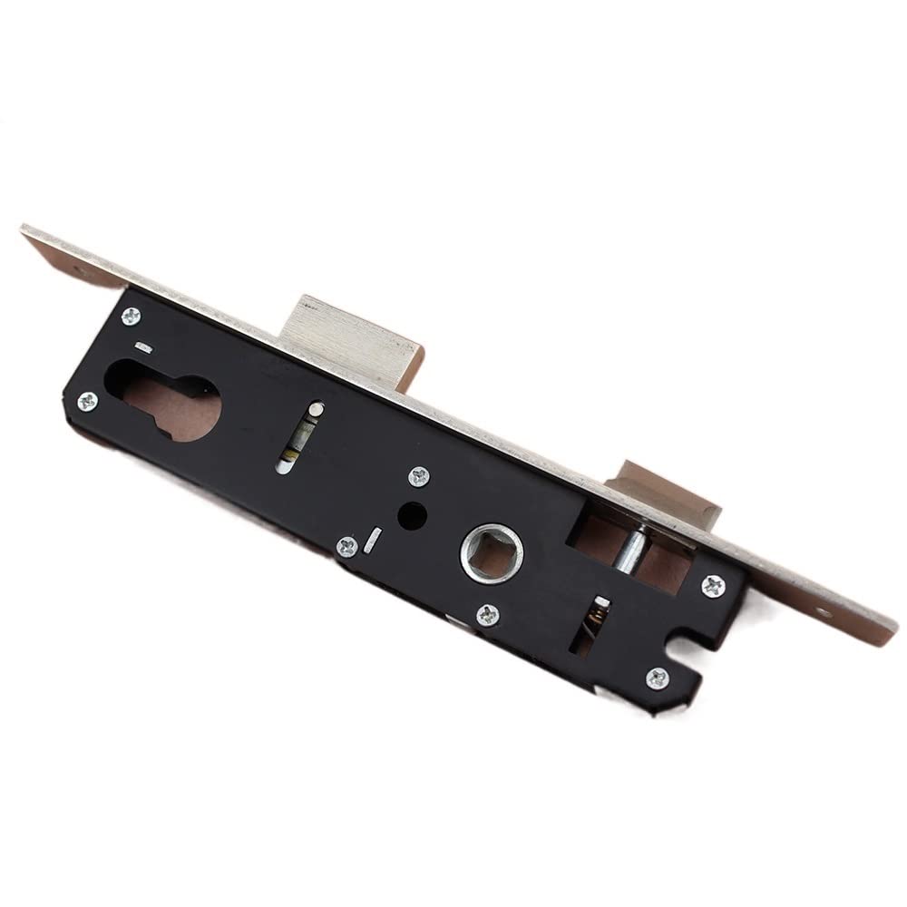 Serratura Porta Raccordi for porte d'ingresso di sicurezza in acciaio scorrevoli con telaio for serrature da infilare nere(20mm)