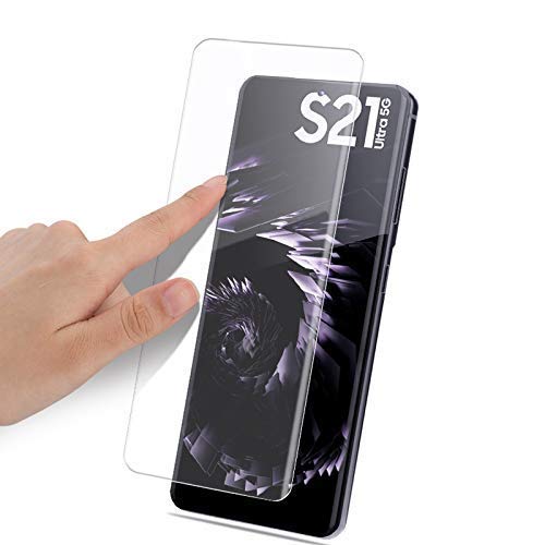 Image of UV Screen Protecter Tempered Glass for Samsung Galaxy S21 Ultra /Edge to Edge High Definition Anti Scratch Full All Sider