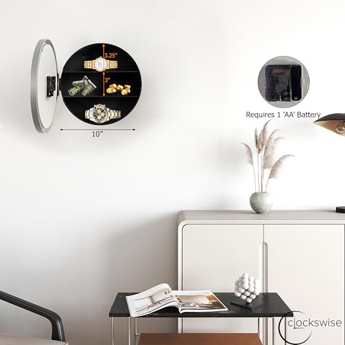 Reloj de pared Clockswise con almacenamiento oculto 10in miniatura 3