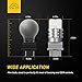 AUXITO 3157 LED Bulb White LED Reverse Light 3156 3056 3057 4157 Backup Light Brake Tail DRL Parking Light, 6000K, 3000LM, Pack of 2