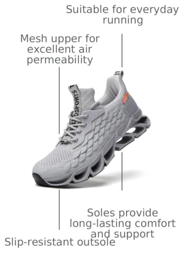 Image of SKDOIUL Sport Running Shoes for Mens Mesh Breathable Trail Runners Fashion Sneakers