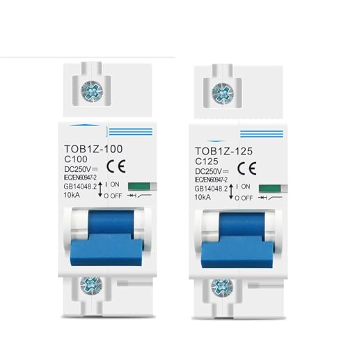 Interruptor de batería fotovoltaica con disyuntor MCB 1P CC 80A para aislar corriente continua