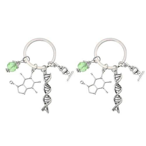 GANAZONO 2 Uds Llavero De Profesor De Ciencias De Química Regalo Llavero De Ciencia Llavero De Física Llavero De Química Regalo De Graduación