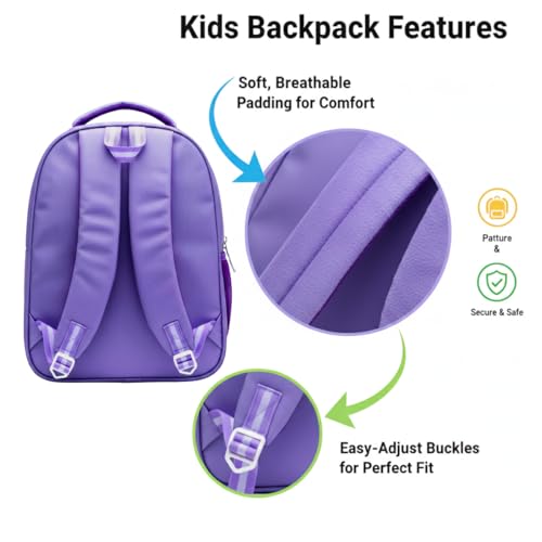 Image of Stylbase Kid School Backpack Bag for Girls and Boys | Ideal School Picnic Travel & Travelling Bag |17 Inches 4 Compartments, Water-Resistant Multipurpose for Kids
