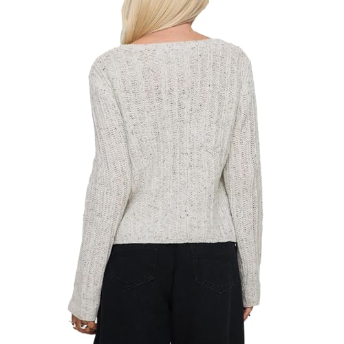 Womens Y2k Button Down Sweater Top Solid Boat Neck Long Sleeve Knitted Shirts Split Side Blouse Knitwear Streetwear2