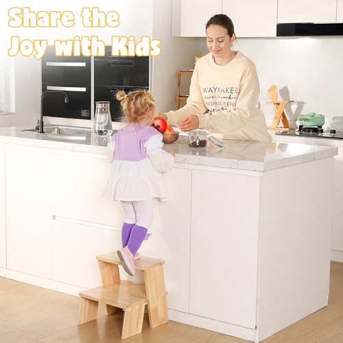 Termanic Wooden Toddler Step Stool For Bathroom Sink thumb #5