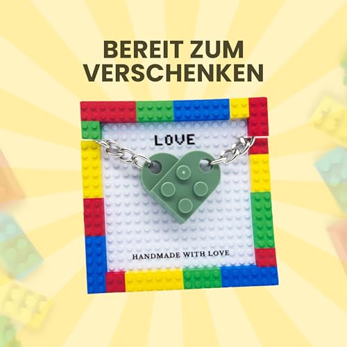 NumeroPhi - Schlüsselanhänger Partner Herz, Geschenk für die Liebenden, Freundschaft, Valentinstag