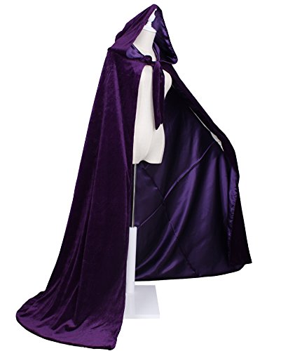 Image of Velvet Renaissance Medieval Cloak Cape Lined with Satin