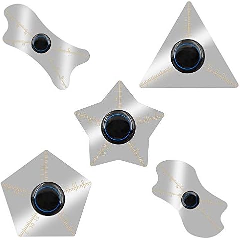 MMOBIEL 5 Pcs/Set Ultra-Thin 0,1mm Professional Stainless Steel Curved Spudger Pry Blade Repair Opening Tool Cover