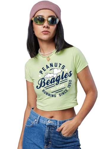 T-shirt Peanuts femme imprimé pour un style urbain frais en été