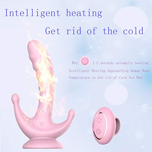 Preisvergleich Produktbild JTQMDD Heizung Peristaltische AV-Stange Geladene Kieselgel Drahtlose Fernbedienung Vibrationsstange für Erwachsene (Color : Blue)
