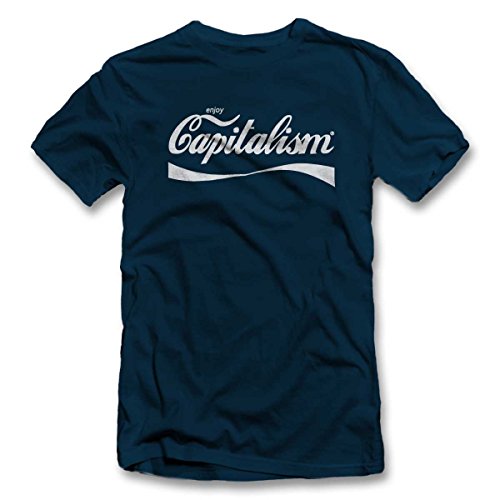 shirtground Enjoy Capitalism T-Shirt Dunkelblau-Navy XL