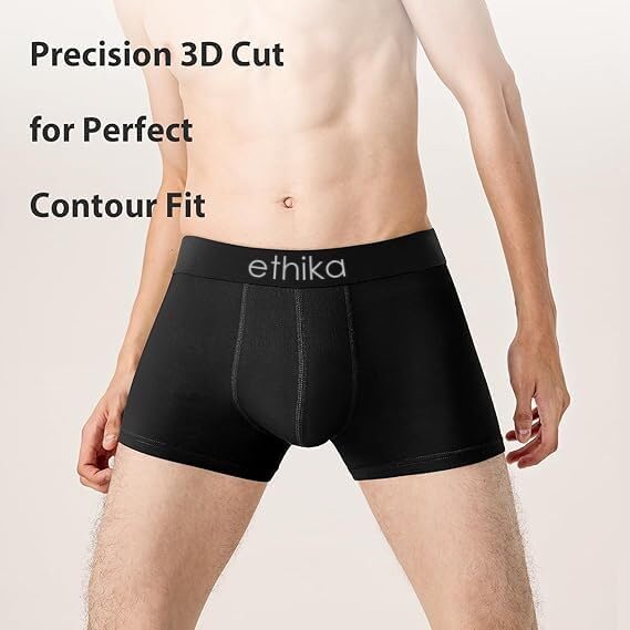 Image of Ethika Anti Bacterial Micromodal Solid Underwear for Men Combo Airsoft Trunk Breathable Inner for Men Sweatproof Underwear [Pack of 6]
