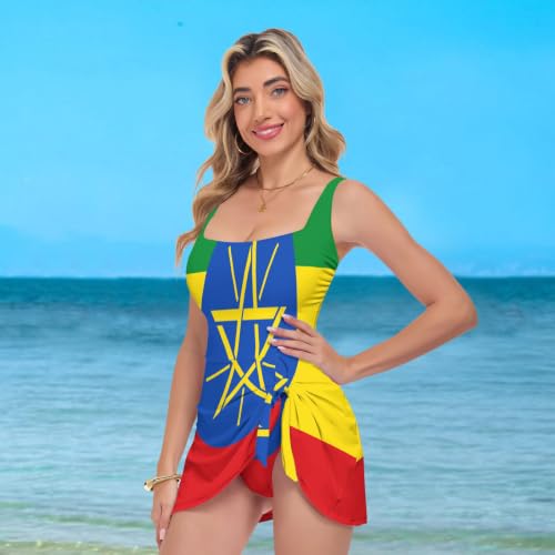 Trajes de baño para mujer de Etiopía con reductor abdominal de playa 7