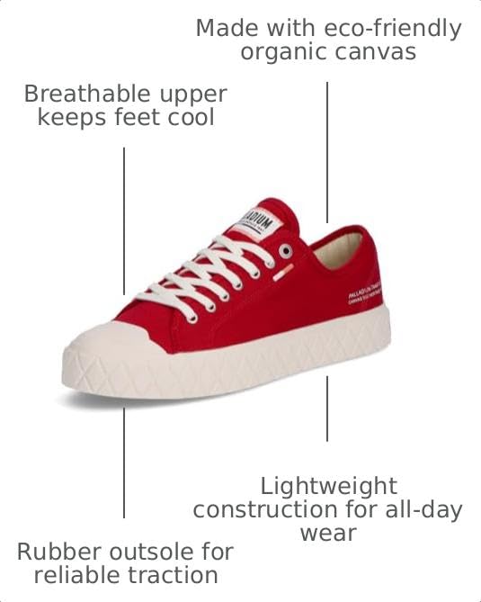 Image of Palladium Unisex Palla ACE Organic Canvas Sneaker