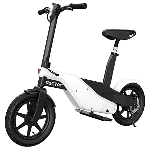 Razor Vector Electric mini-Bike with a Futuristic Design, Up to 18 MPH, Up to 13.5 Miles Range, 14” air-Filled Street Tires, Powerful 350 watt, 36-Volt Drive System