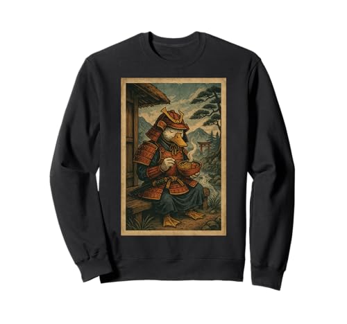 Ramen de pato samurai japonés para niños, niñas, hombres y mujeres Sudadera